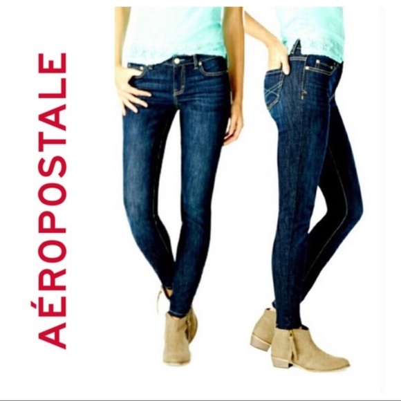Aeropostale Denim - Aeropostale Bayla Dark Wash Skinny Jeans.